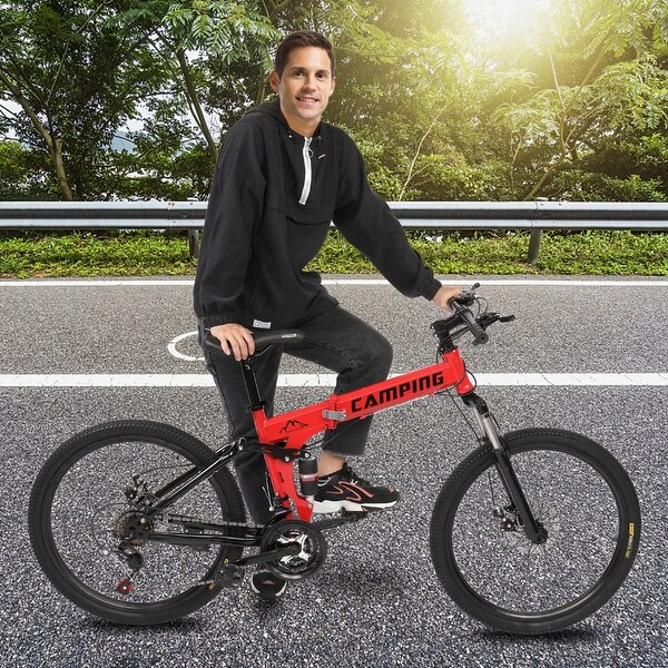 Folding mountain bike 24 inch best sale